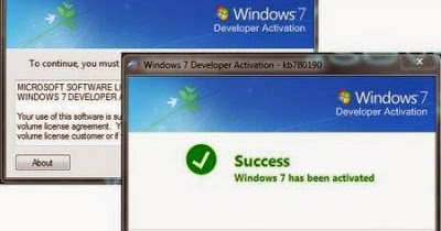 Windows 7 Developer Activation - Kb780190