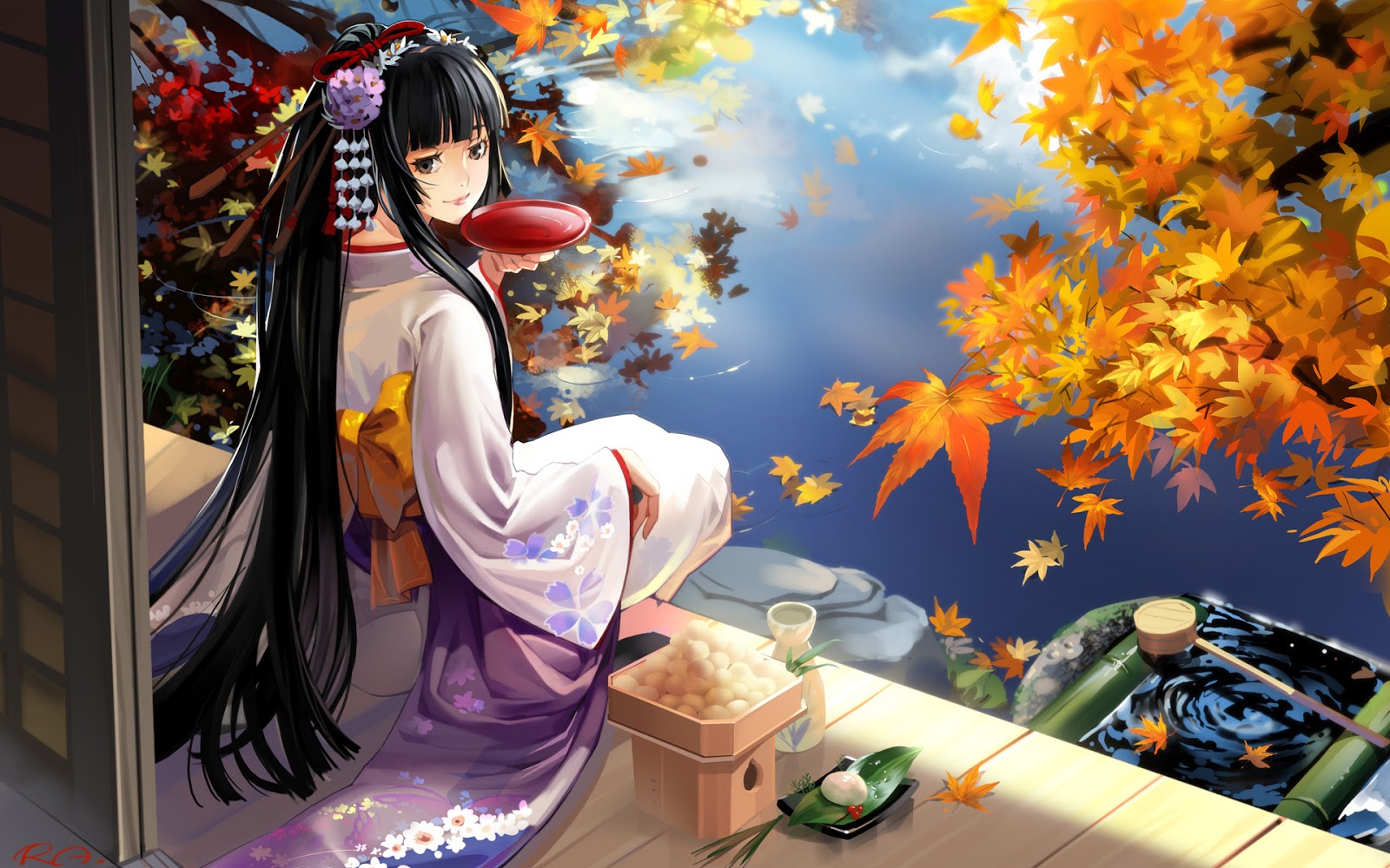 Arabian Nights Beautiful+girl+long+black+hair+kimono+%5Bwww.animefullfights.com%5D