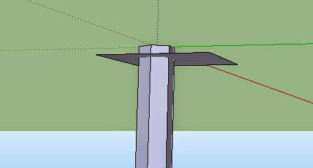 Proses pemotongan ujung pensil dengan Rectangle Proses pemotongan ujung pensil dengan Rectangle
