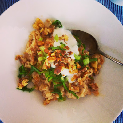 Japanese oatmeal with sesame & miso @ Southern Spoon Blog