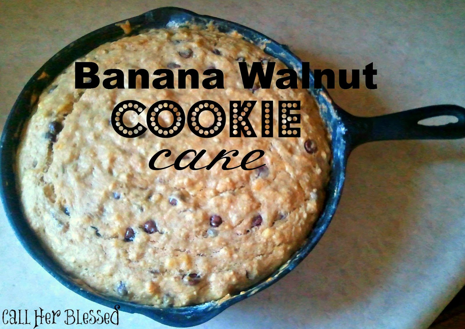 If The Creek Don't Rise Banana Walnut Cookie Cake