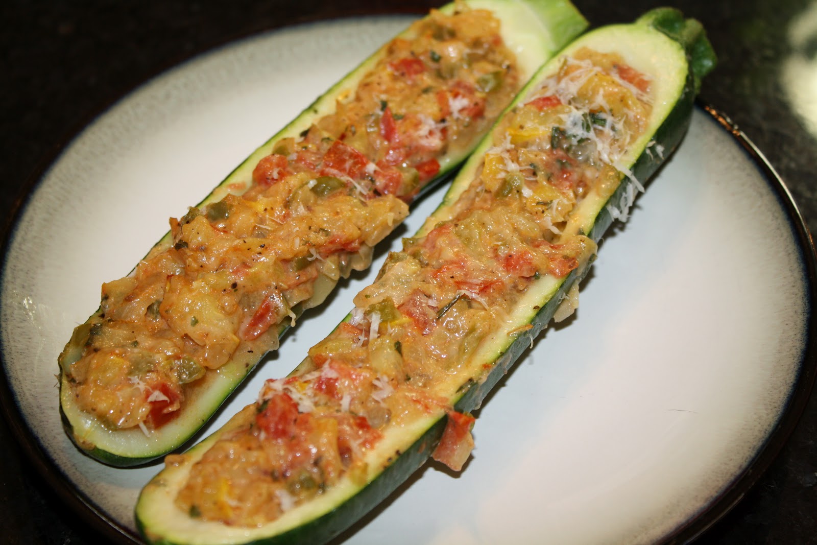 Seasoned with Love Stuffed Zucchini