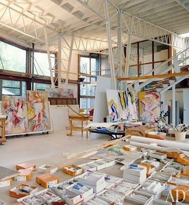Workspaces Of The Greatest Artists Of The World (38 Pictures) - Willem de Kooning, artist