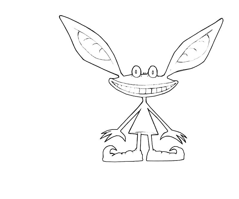 Printable Ickis Smile Coloring Pages printable-ickis-smile-coloring-pages