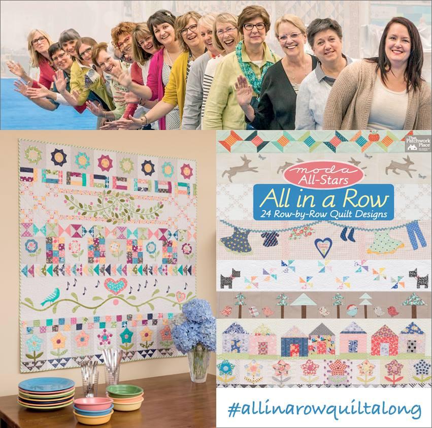 Moda All-Stars All In A Row: 24 Row-by-Row Quilt Designs Book Pdfl [2020] group
