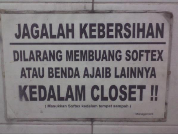 KUMPULAN TULISAN UNIK DAN LUCU DI WC UMUM INFORMASI