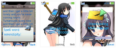 秋山澪@K-ON! SonyEricsson手機主題for Elm/Hazel/Yari/w20﹝240x432﹞