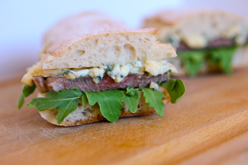 Vicky's Online Cookbook Steak Sandwich with Herb & Feta Sauce