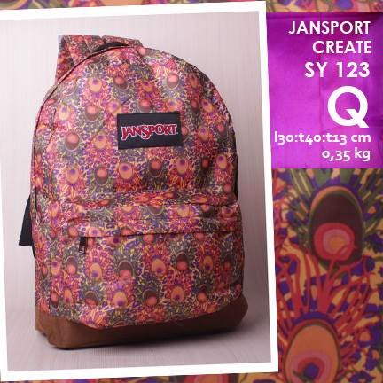 jual online tas ransel jansport kanvas kw murah motif merak jual online tas ransel jansport kanvas kw murah motif merak