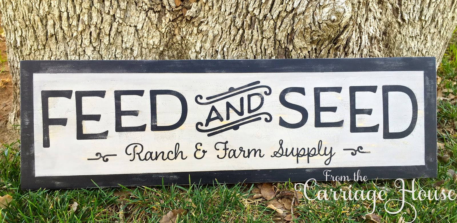 from the carriage house feed and seed sign