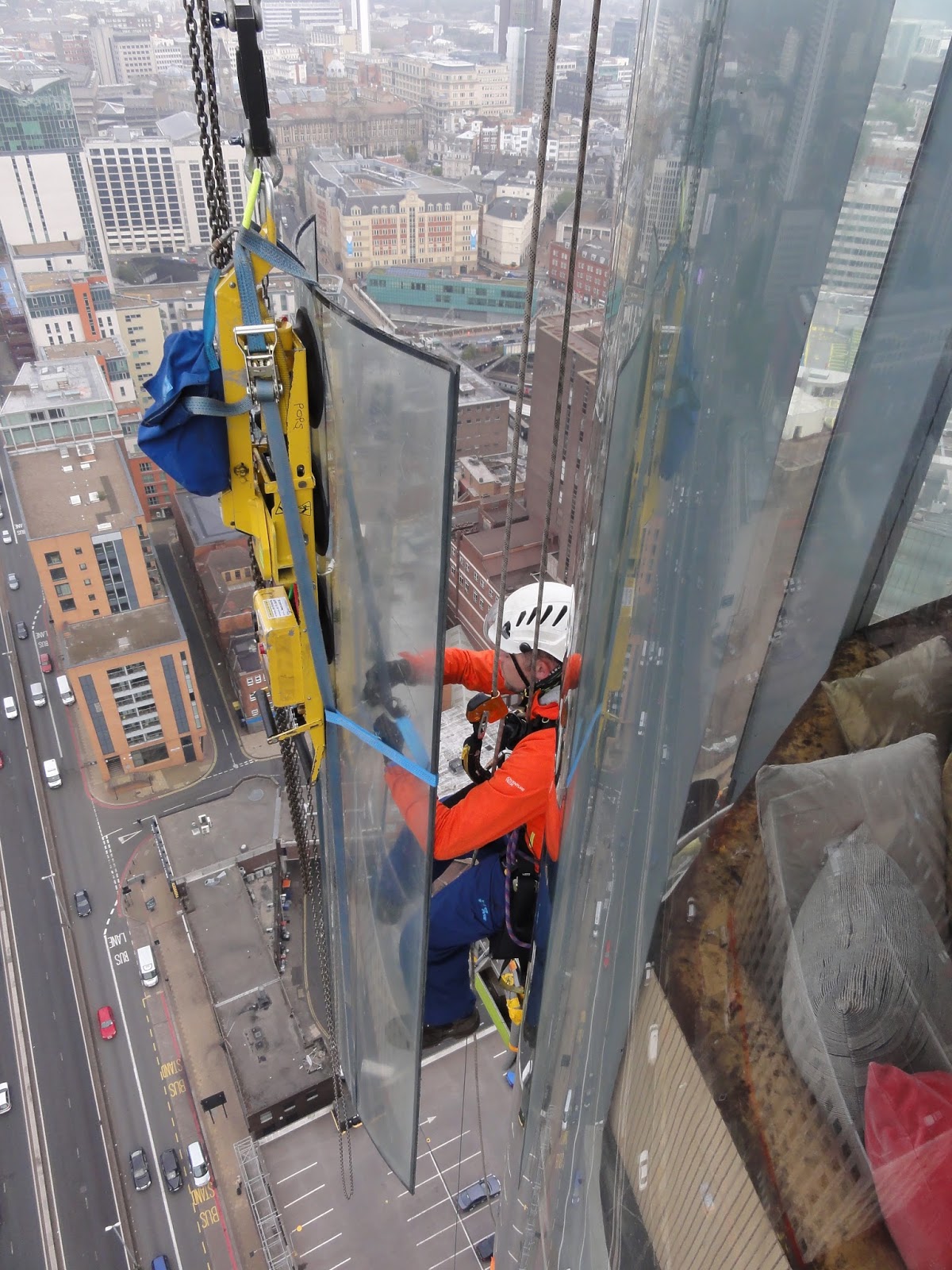 Rope Access Glazing Install Rope Task Limited