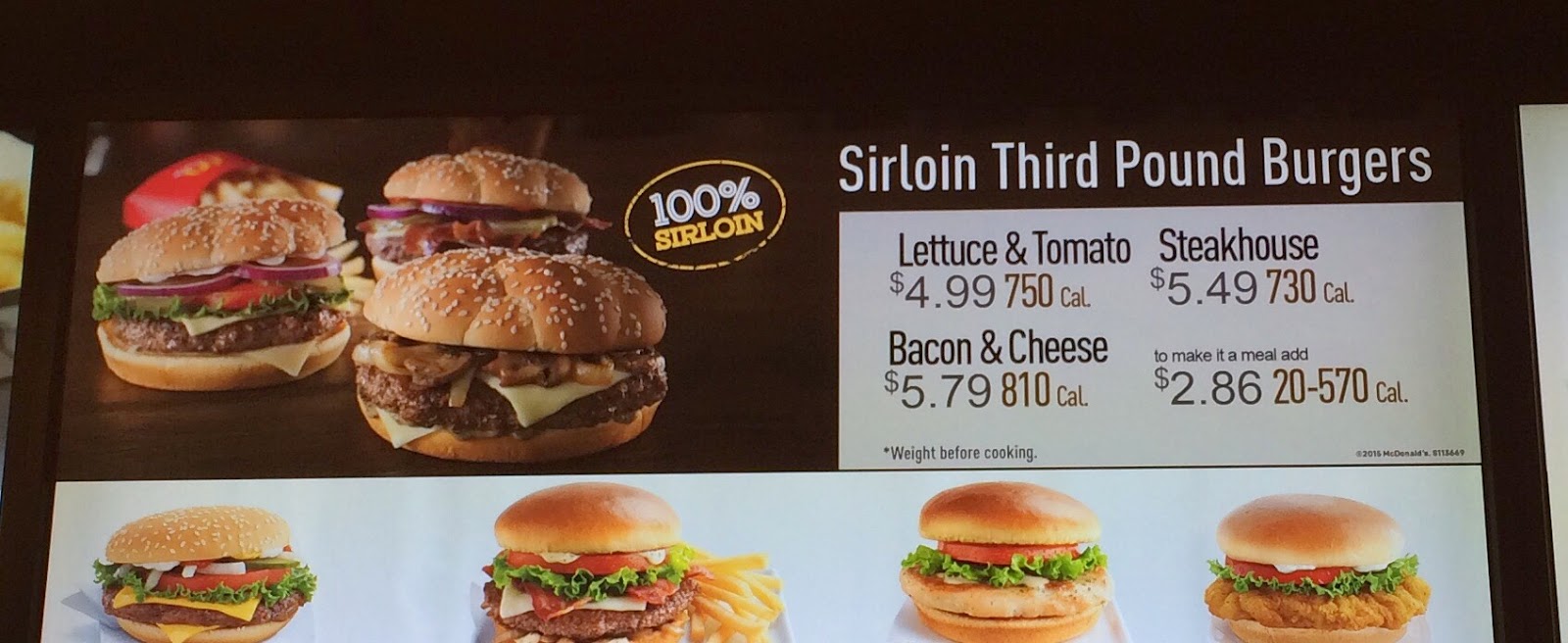 Sirloin Third Pound Burger "Steakhouse" From McDonald's / マクドナルドのサーロイン サードパウンドバーガー「ステーキハウス」 I