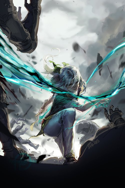 As ilustrações de fantasia em estilo mangá de Shilin Huang Shilin Huang deviantart ilustrações fantasia estilo mangá