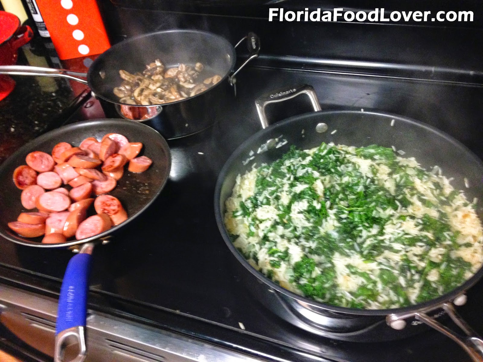 Florida Food Lover Mushroom, Kale, & Sausage Risotto