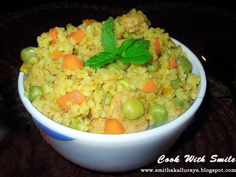 BROKEN WHEAT / DALIA VEGETABLE UPMA Cook With Smile