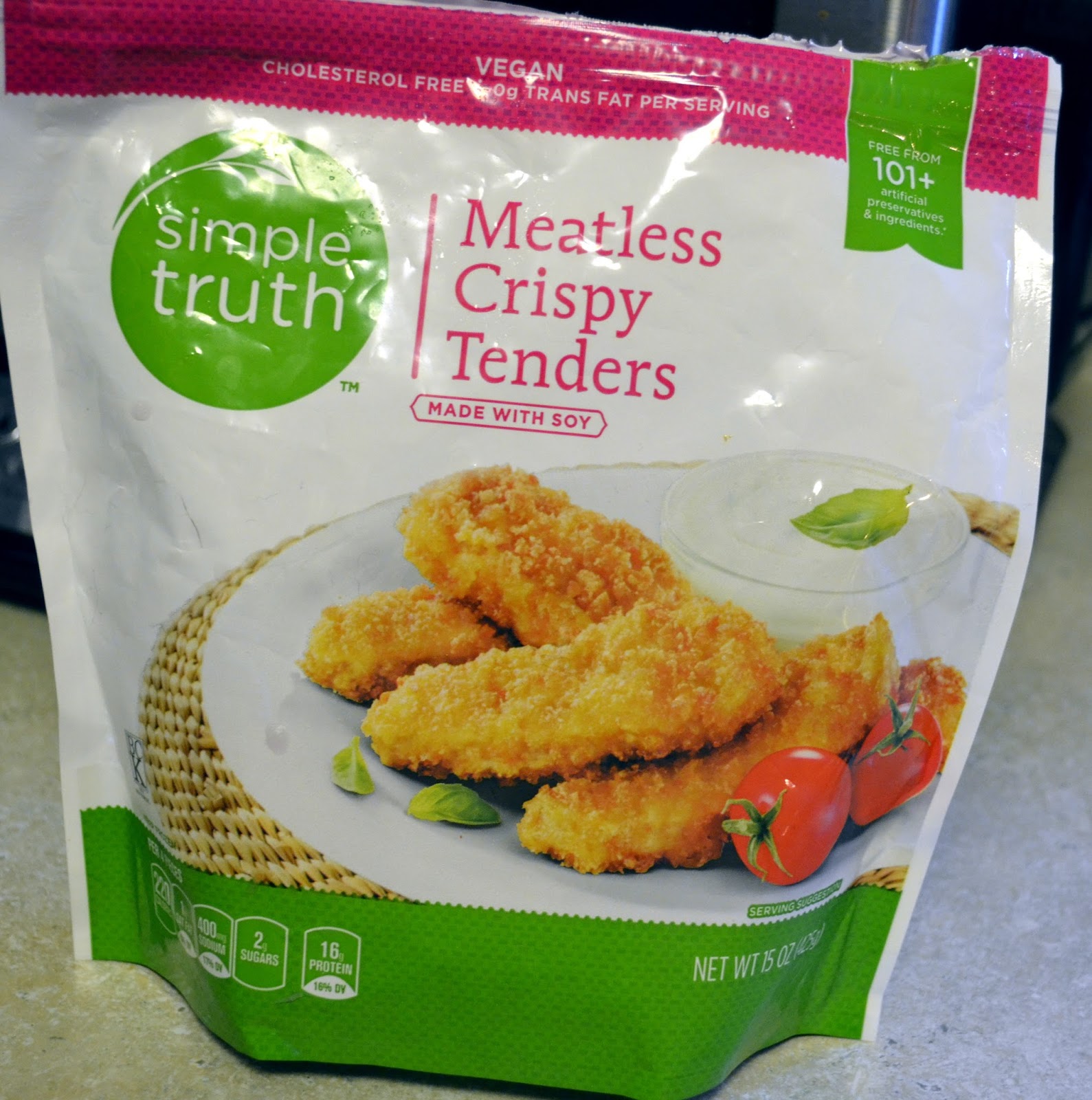 With Kale on Top! Simple Truth Meatless Crispy Tenders