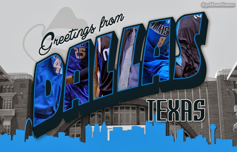 30 Home Games NBA Postcards Greetings from Dallas and Houston, Texas