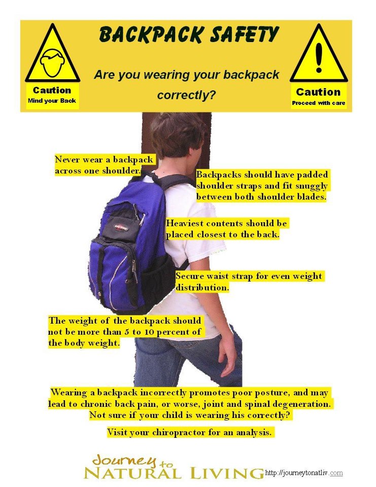 Wellness for Life Chiropractic HEAVY SCHOOL BAGS?