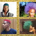 Cabelos crespos e coloridos