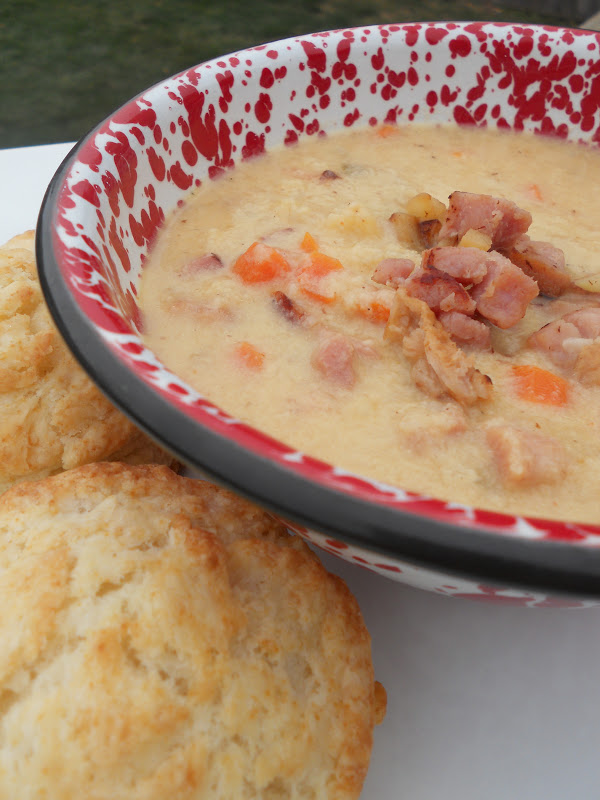 Ally's Sweet and Savory Eats Ham & Cheddar Cauliflower Chowder