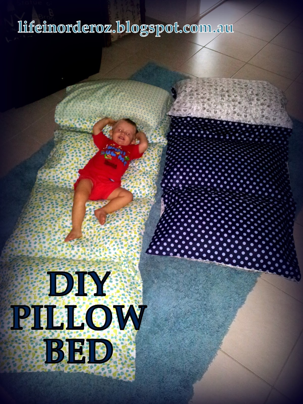 Life In Order Diy Pillow Bed Tutorial