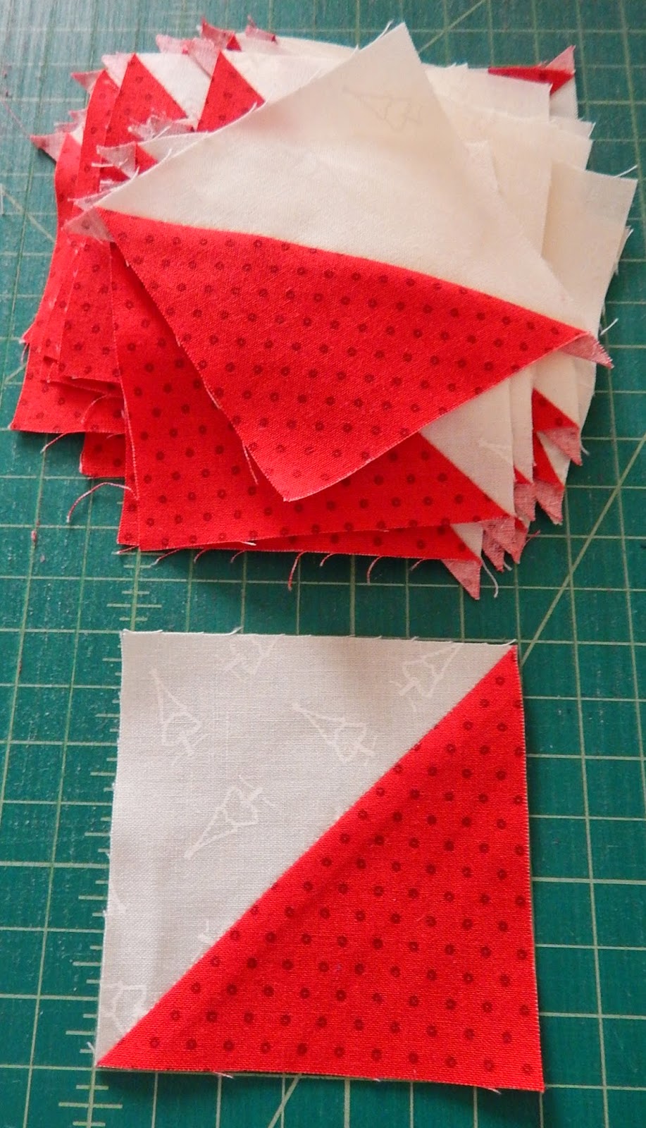 How To Make 44 Half Square Triangles in 30 Minutes Fast! Triangles on