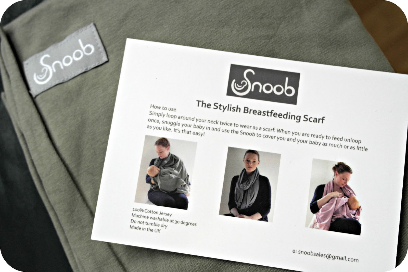 Snoob, The Stylish Breastfeeding Scarf Review and Giveaway Red Rose
