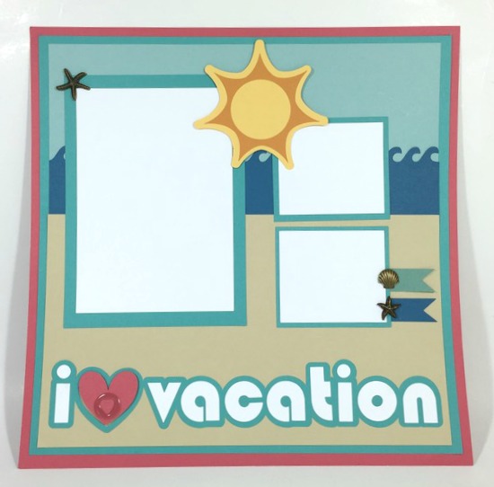 Cricut Vacation Layout