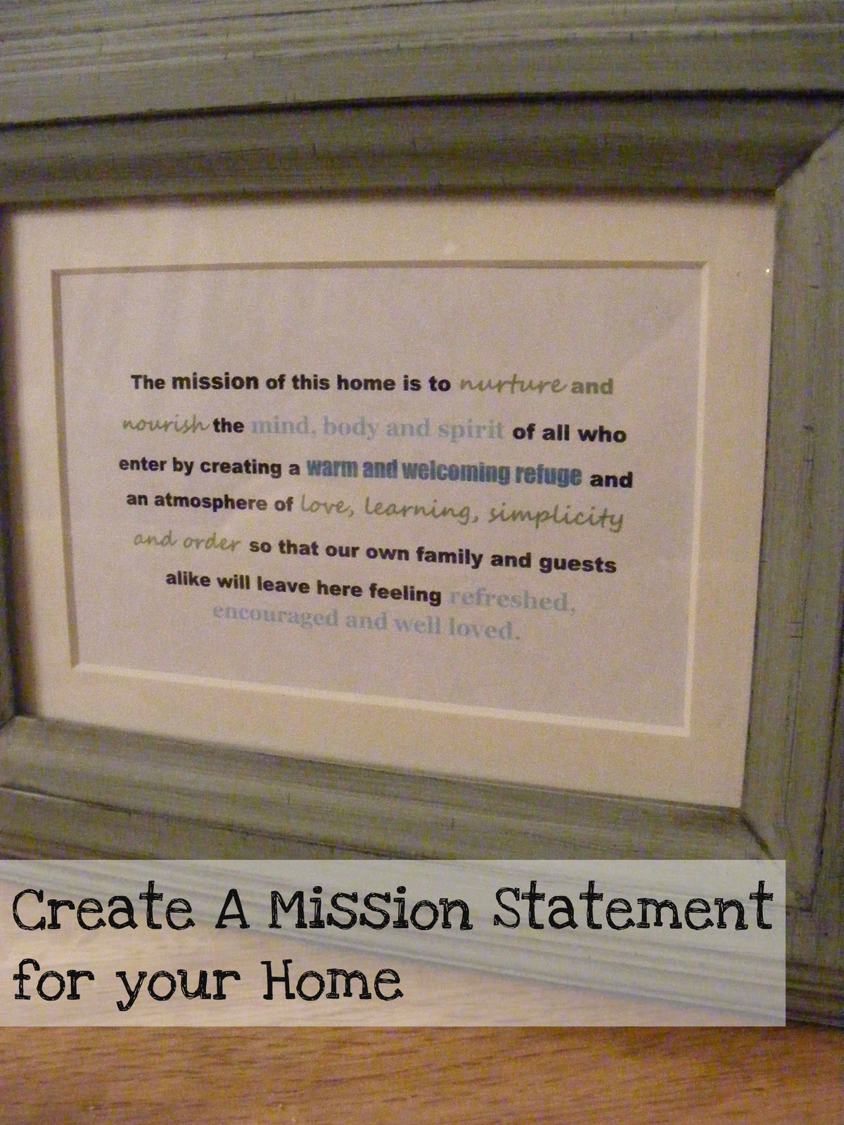 how to write your own mission statement