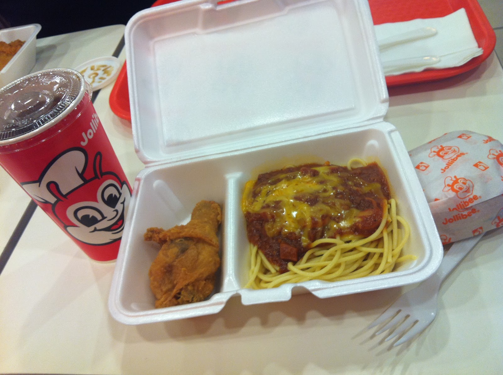 Pictures of Food I Eat Fried Chicken w/ Filipino Spaghetti and YUM
