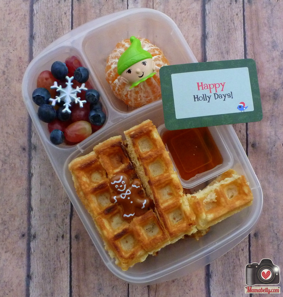 Mamabelly's Lunches With Love Day 6 Belgian Waffles for Lunch