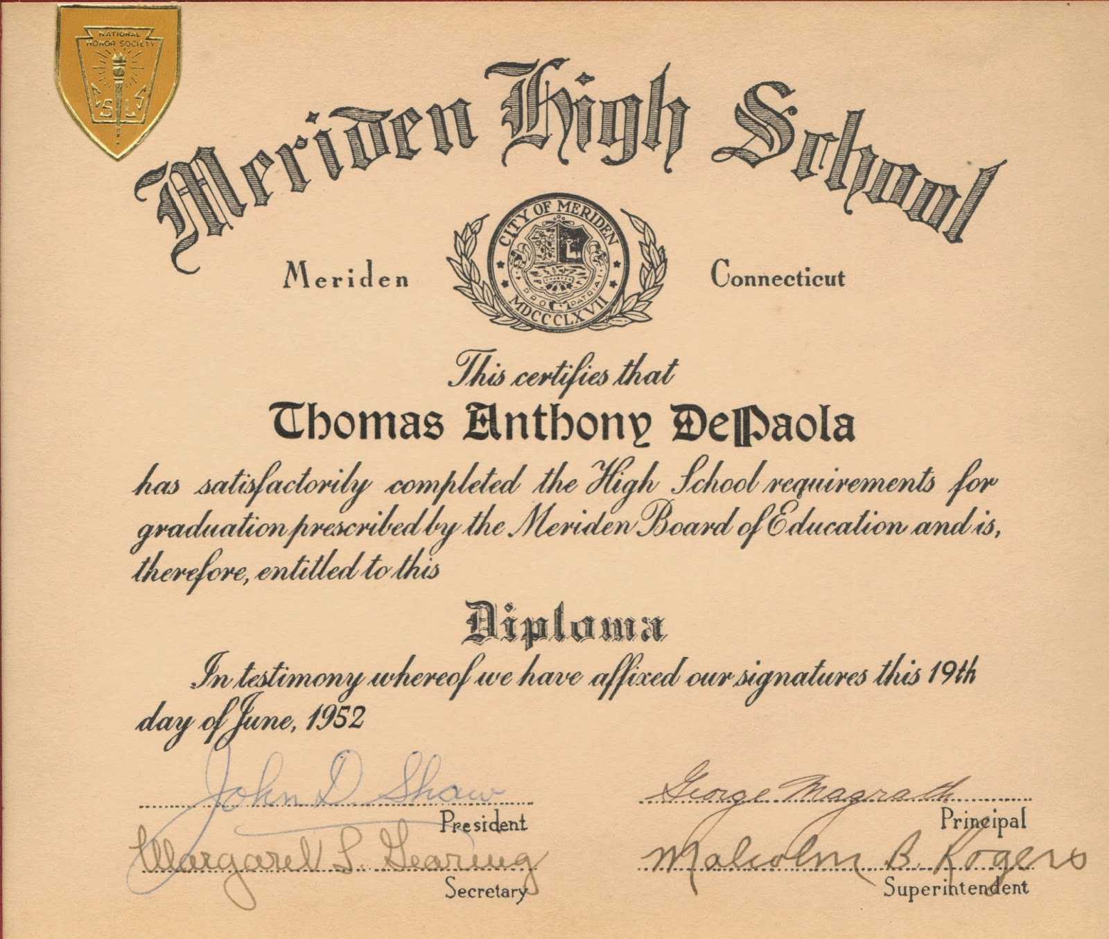official name for high school diploma
