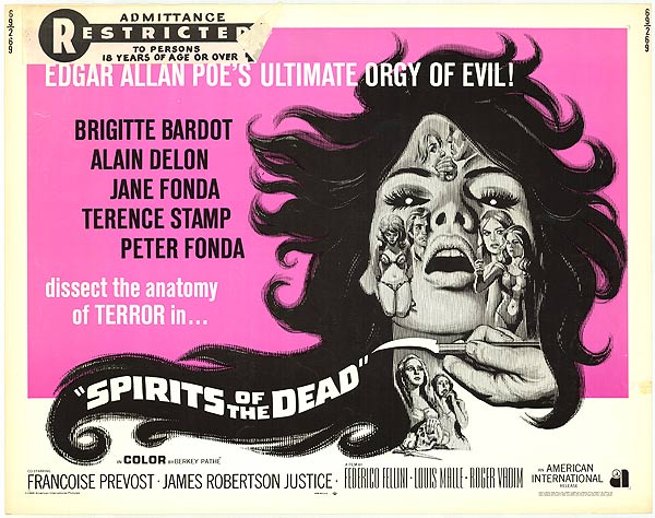 Histoires extraordinaires (1968, Frederico Fellini, Louis Malle et Roger Vadim) Spirits+of+the+dead