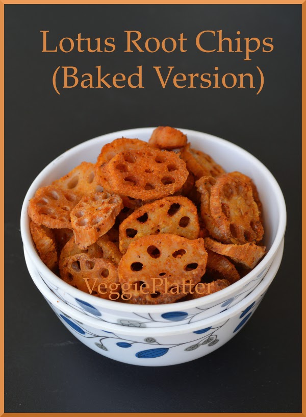 Veggie Platter Baked Lotus Root Chips