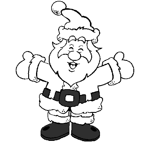 Desenho de Pai Natal 4 para Colorir - Colorir.com