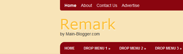 remark blogger template