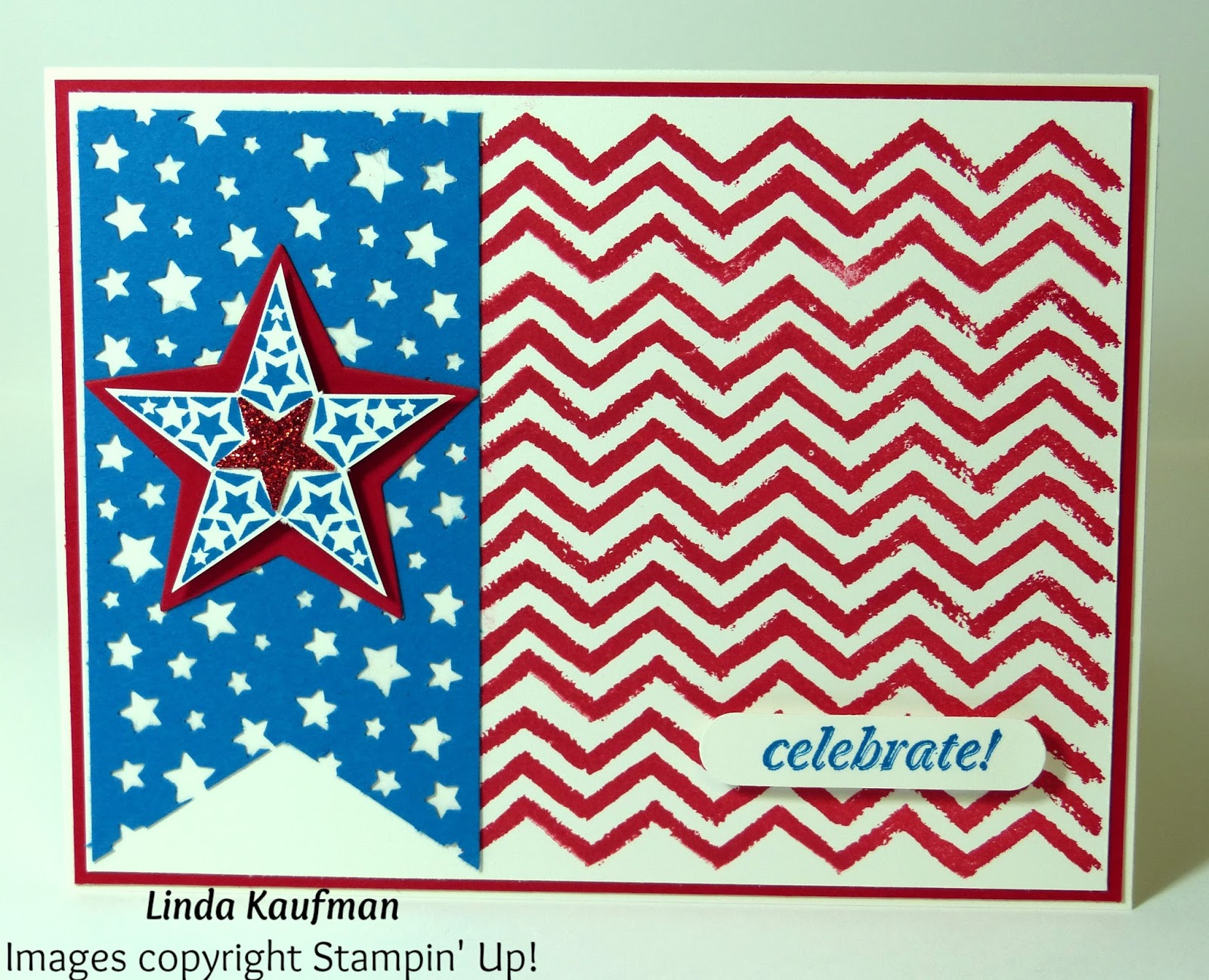 linda k s stampin page stampin up work of art fourth of july card