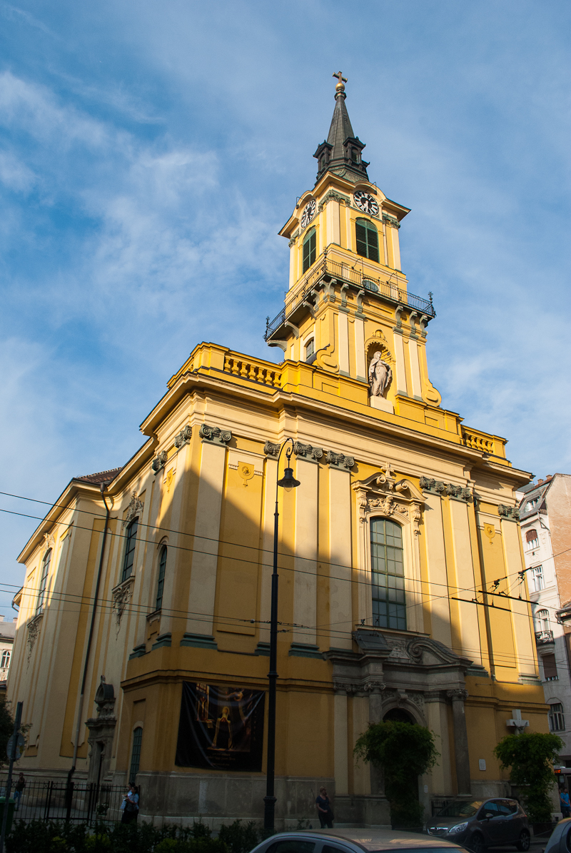 Church in Budapest Yellow Church in Budapest Hungary