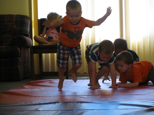 Derek started tumbling classes! HE IS SO GOOD!