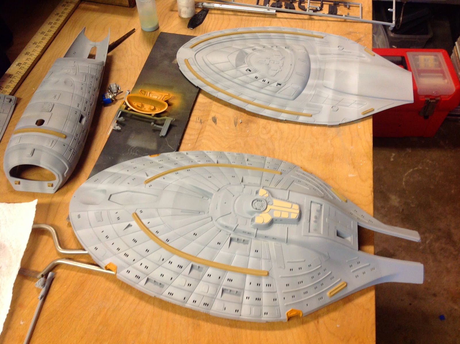 Revell U.S.S. Voyager Star Trek, Voyager, Scale model, Revell, Plastic Model,