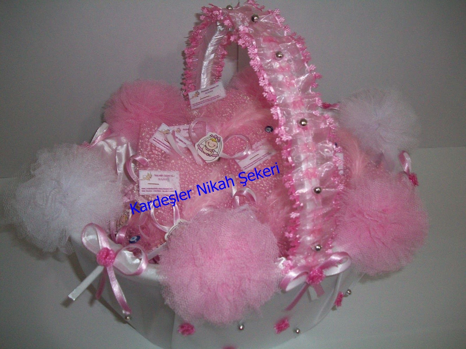 Kardeşler nikah Şekeri. Bebek şekeri sepetiTuğdem Ece