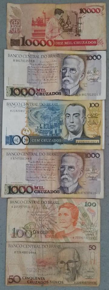 LOTE DE CÉDULAS ANTIGAS DE CRUZADOS