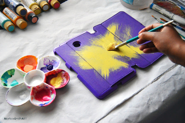 Customized Tablet Case by Martice Smith II Customized Tablet Case; first layer of paint