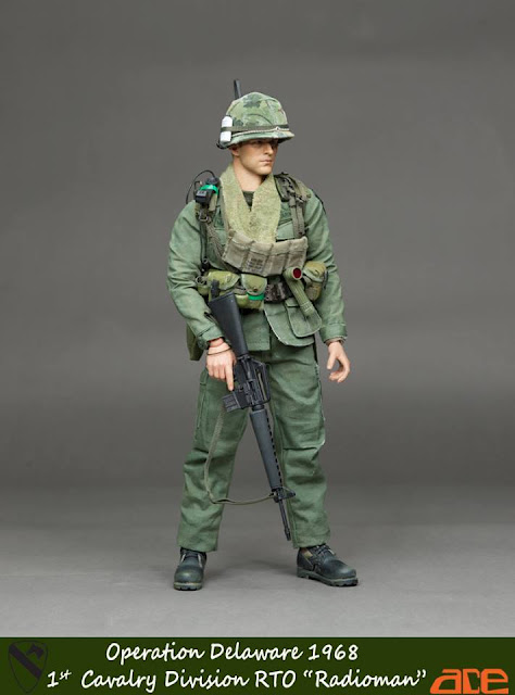ACE SHIRT VIETNAM 1ST CALVARY DIVISION RTO RADIOMAN 1//6 ACTION FIGURE TOYS dam