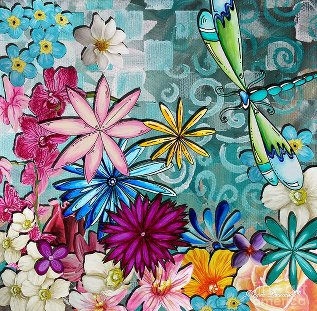 pinturas-de-flores-al-oleo-modernas flores-modernas-cuadros-al-oleo