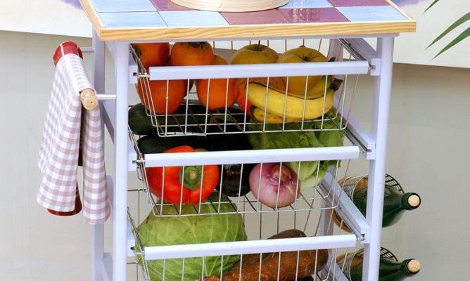Mi rincÃn de sueÃos: carritos como mesa auxiliar en la cocina