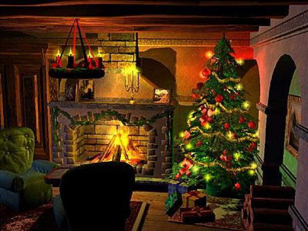 Cool Wallpapers Christmas Fireplace