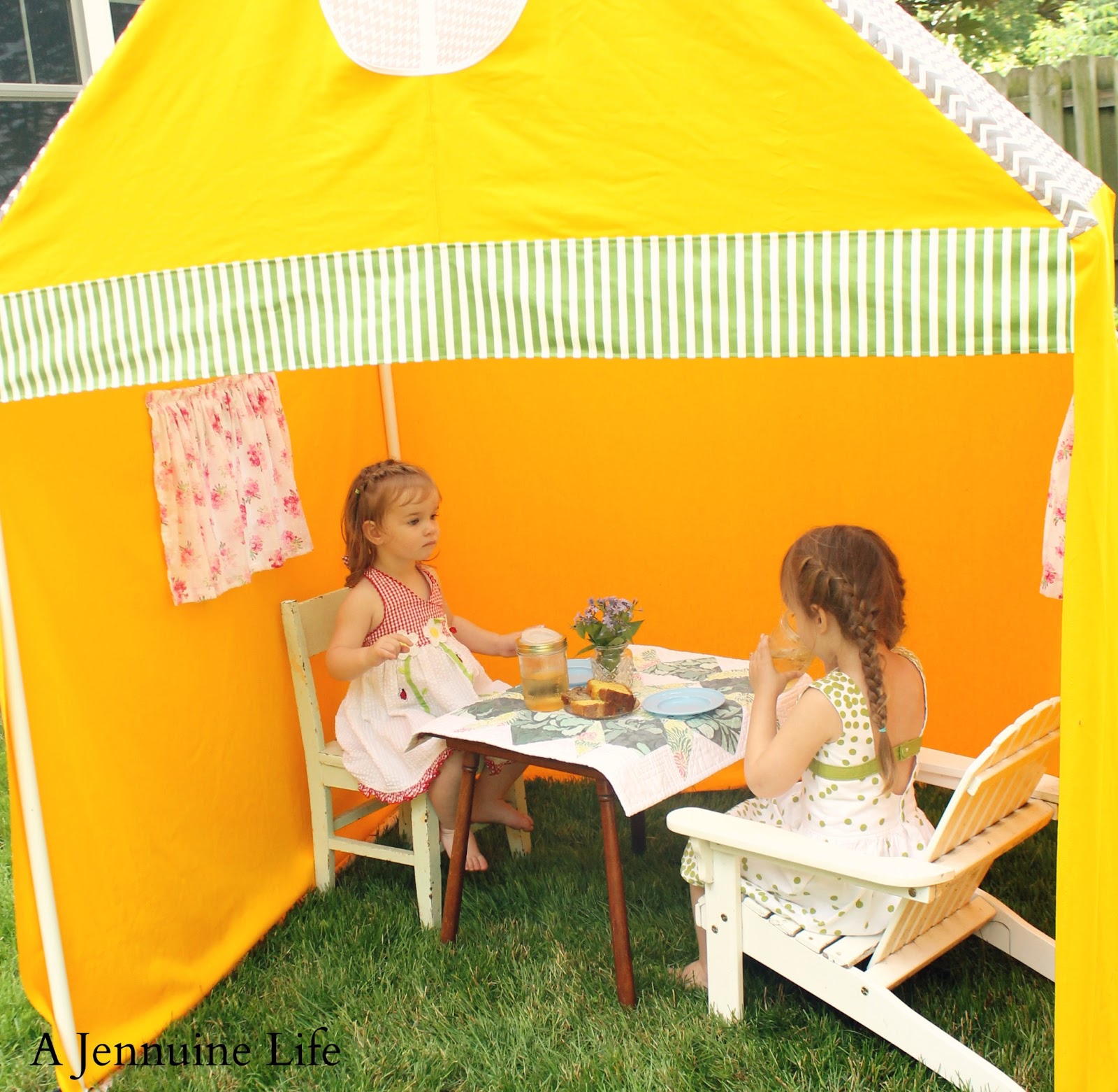 PVC Playhouse and Sunshade {create memories with kids} The Girl Creative