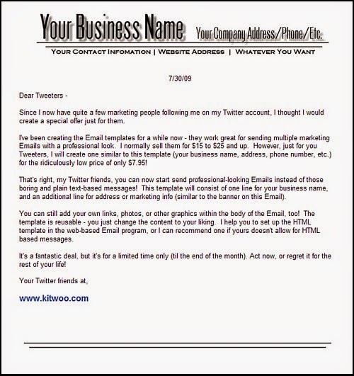 how to start a business email