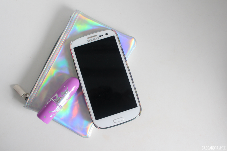 KMART BE INDULGED 12 Holographic Clear Makeup + Travel Bags